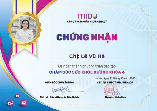 Chứng chỉ Chăm sóc sức khỏe xương